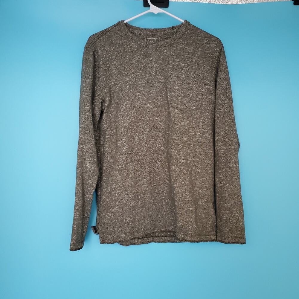GAP Top Size Small Dark Moss Crew Neck Long Sleeve